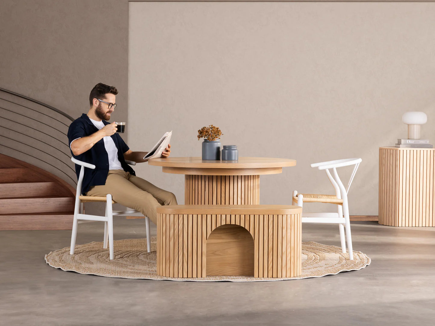 Transformer Round Dining Set - The Practical